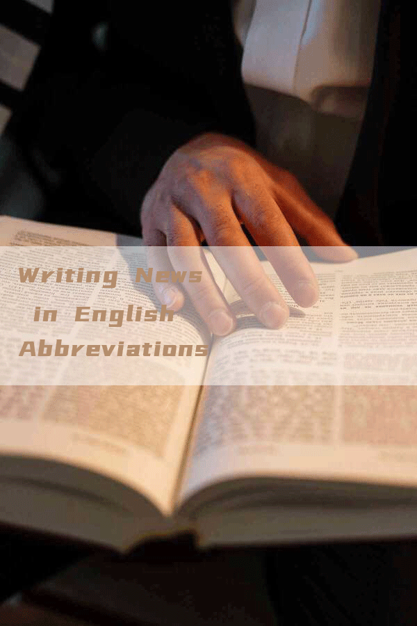 Writing News in English Abbreviations
